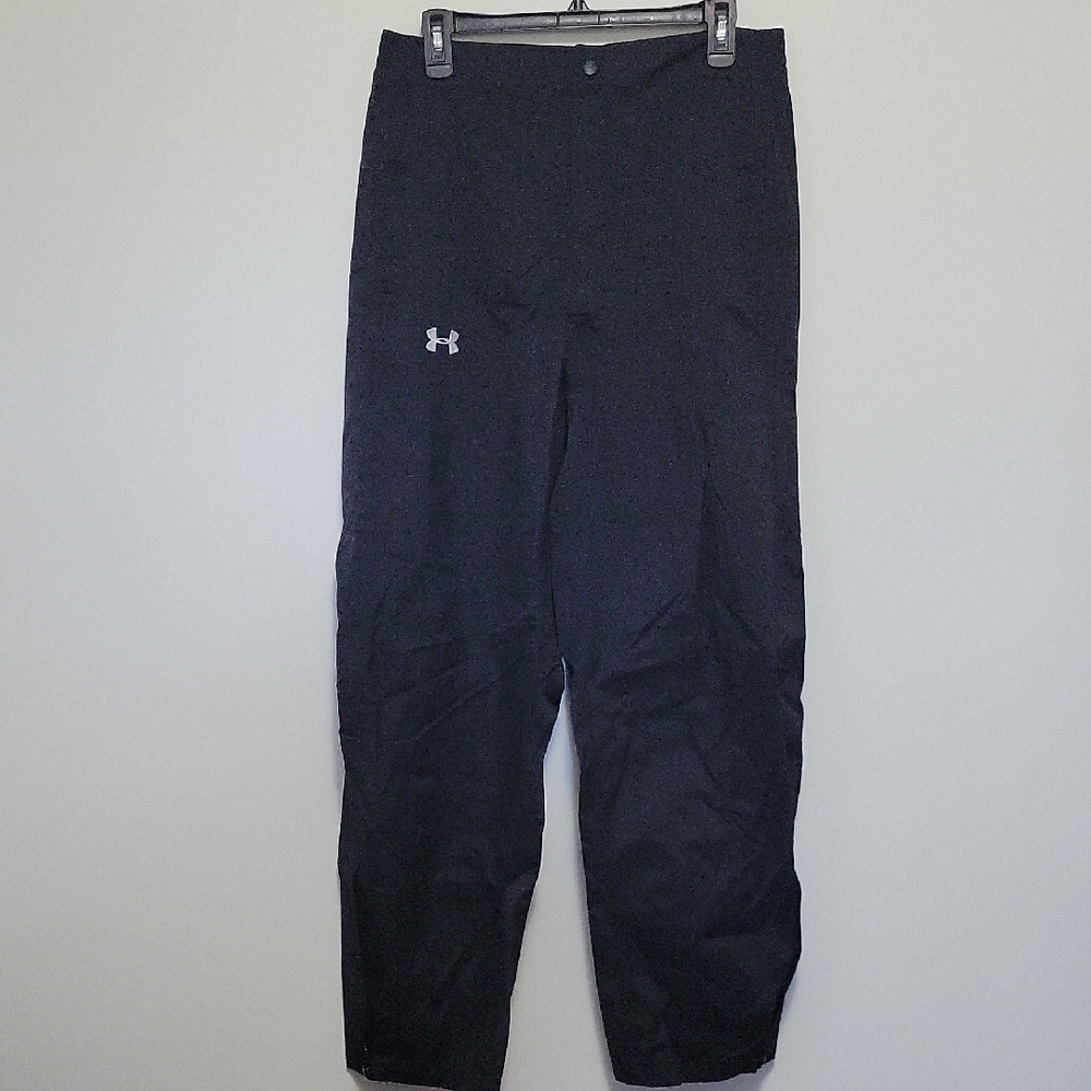 Under Armour Mens Black Coldgear Pants Nylon Lined Snowboarding Shoveling Winter